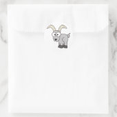 STICKER ROND GOAT ART (Sac)