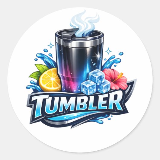 Sticker Rond Gobelet Frais (Devant)