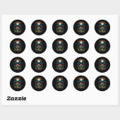 Sticker Rond Goblincore (Feuille)