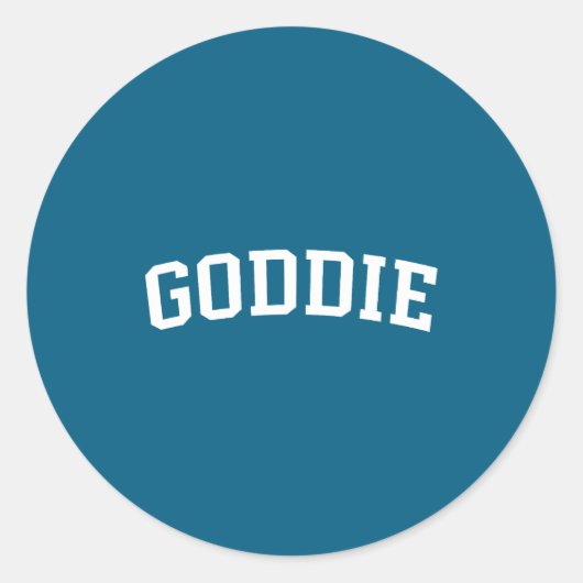 Sticker Rond Goddie (Devant)