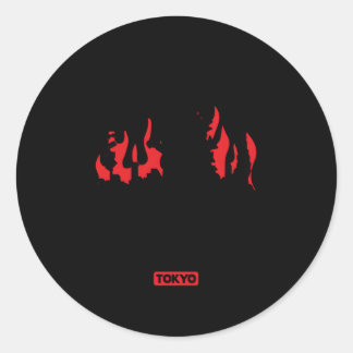 Sticker Rond Godzilla I Survive Godzilla