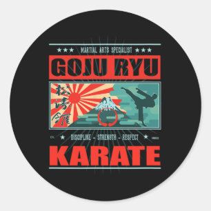 Sticker Rond Goju Ryu Karate Kanji