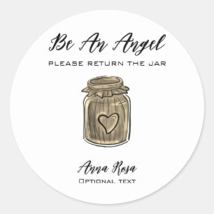Sticker Rond *~* Gold AP30 Whimsical Return jarre Canning Mason