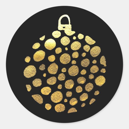 Sticker Rond Gold bauble (Devant)