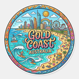 Sticker Rond Gold Coast Australie