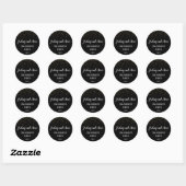 Sticker Rond Gold Confetti sur l'enveloppe de Black Engagement  (Feuille)