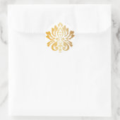 Sticker Rond Gold Damas personnalisé (Sac)