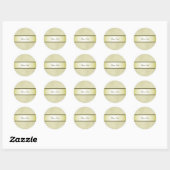 Sticker rond Gold Design Classic (Feuille)