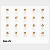 Sticker Rond Gold Disco Ball Golden Anniversaire (Feuille)