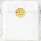 Sticker Rond Gold Foil Shine Moderne élégant mariage Favor (Sac)