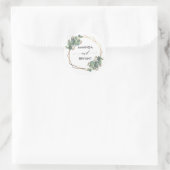 Sticker Rond Gold Geo Frame Eucalyptus (Sac)