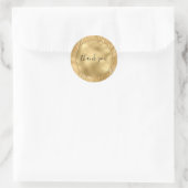 Sticker Rond Gold Glam Glitz Zebra Print (Sac)