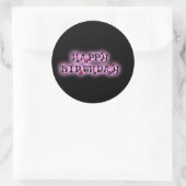 Sticker Rond Gold Joyeux anniversaire (Sac)