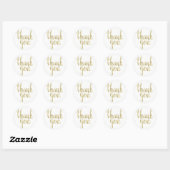 Sticker Rond Gold merci autocollants, feuille, rond (Feuille)