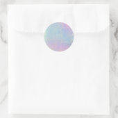 Sticker Rond Gold Pastel Rainbow Parties scintillant d'aquarell (Sac)