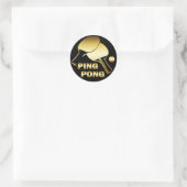 STICKER ROND GOLD PING (Sac)