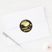STICKER ROND GOLD PING (Enveloppe)