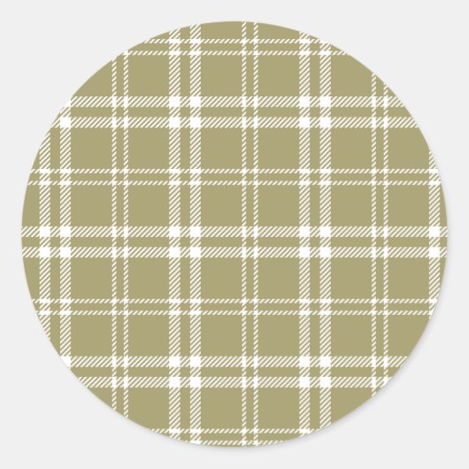 Sticker Rond Gold Plaid (Devant)