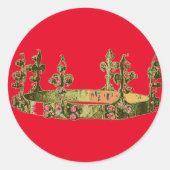 Sticker Rond Gold Royal Crown (Devant)