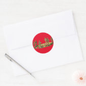 Sticker Rond Gold Royal Crown (Enveloppe)