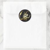 STICKER ROND GOLD SCORPION (Sac)