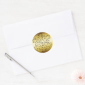 STICKER ROND GOLD SNOWFLAKE (Enveloppe)