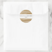 Sticker Rond Gold Sparkle Parties scintillant & White Party Mod (Sac)