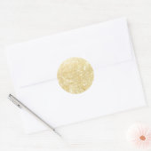 Sticker Rond Gold Sparkle Shimmer tendance personnalisée (Enveloppe)