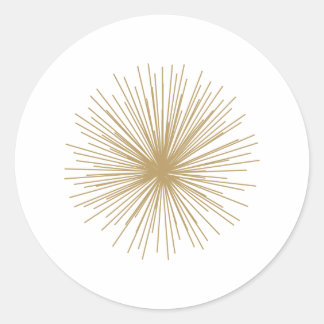 Sticker Rond Gold Spoutnik Starburst