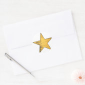 Sticker Rond Gold Star (Enveloppe)