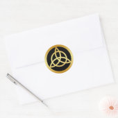 STICKER ROND GOLD TRINITY KNOT (Enveloppe)