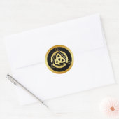 STICKER ROND GOLD TRINITY KNOT (Enveloppe)