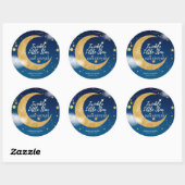 Sticker Rond Gold Twinkle Little Star Dreamy Baby shower (Feuille)