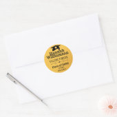 Sticker Rond Gold Valedictorian - Diplôme personnalisé (Enveloppe)
