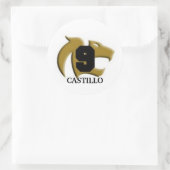 Sticker Rond goldcougar, CASTILLO (Sac)