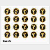 STICKER ROND GOLDEN ANGEL (Feuille)