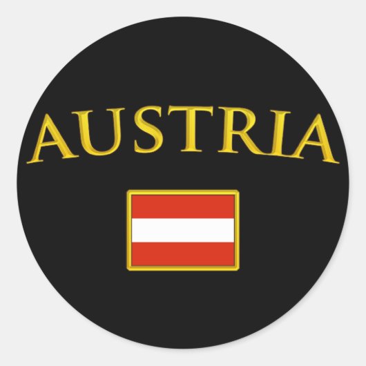 Sticker Rond Golden Autriche (Devant)