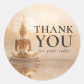 Sticker Rond Golden Buddha Business Salon (Devant)