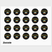Sticker Rond Golden Bulgarie (Feuille)