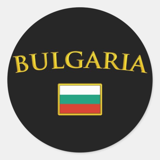 Sticker Rond Golden Bulgarie (Devant)