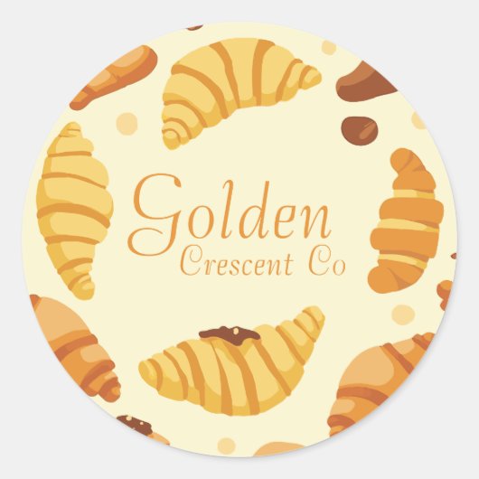 Sticker Rond Golden Crescent Co (Devant)