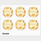Sticker Rond Golden Crescent Co (Feuille)