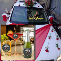 Golden Diamond Moderne Élégant Mariage Personnalis