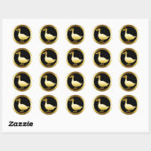 STICKER ROND GOLDEN DUCK (Feuille)