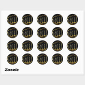 STICKER ROND GOLDEN FIST (Feuille)