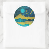 Sticker Rond Golden Flock (Sac)