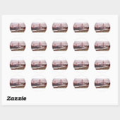 Sticker Rond Golden Gate (Feuille)
