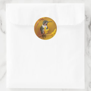 Sticker Rond Golden Glow