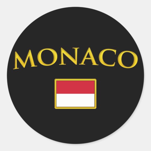 Sticker Rond Golden Monaco (Devant)