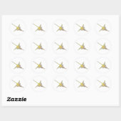 Sticker Rond Golden Nazca (Feuille)